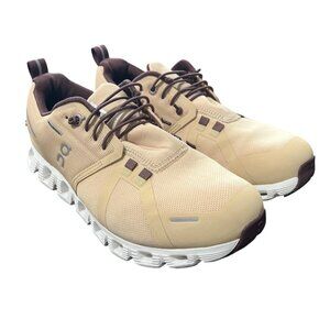 On Cloud 5 Waterproof Sneakers Womens Size 8 EU 39 Running Shoes Savannah Ivory